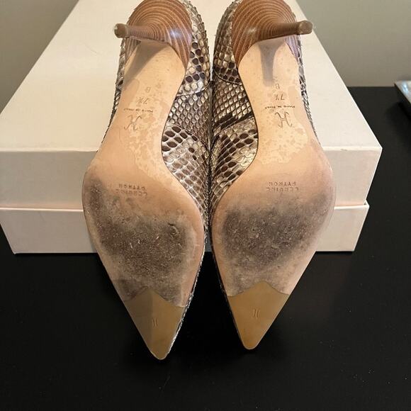 Cole Haan Ankle Strap Python Skin Heel - Size 7.5 - Picture 4 of 4